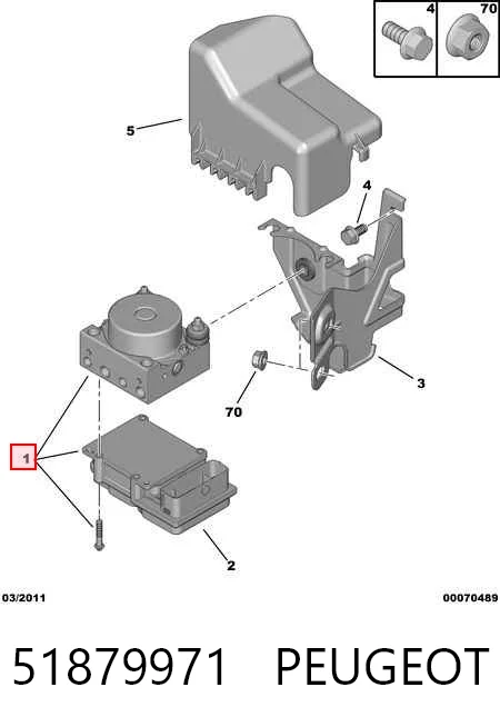 Do koszyka Sterownik ABS  hydrauliczny Fiat Qubo  225