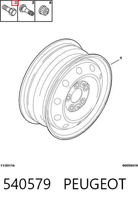 Śruba koła Chrysler 68095788AA cena, od 3,30 USD