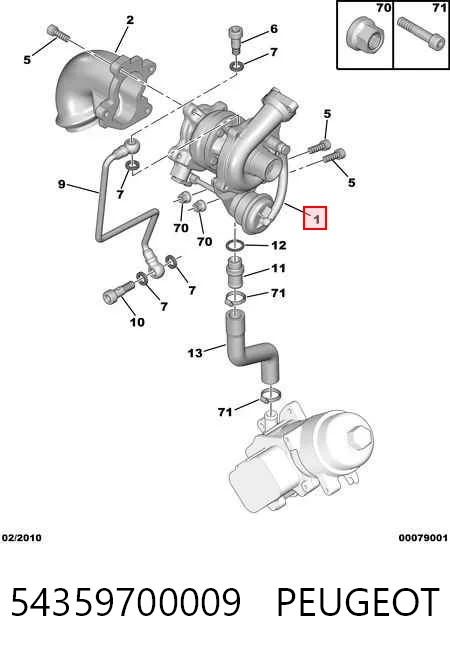 54359700009 Peugeot/Citroen Turbina