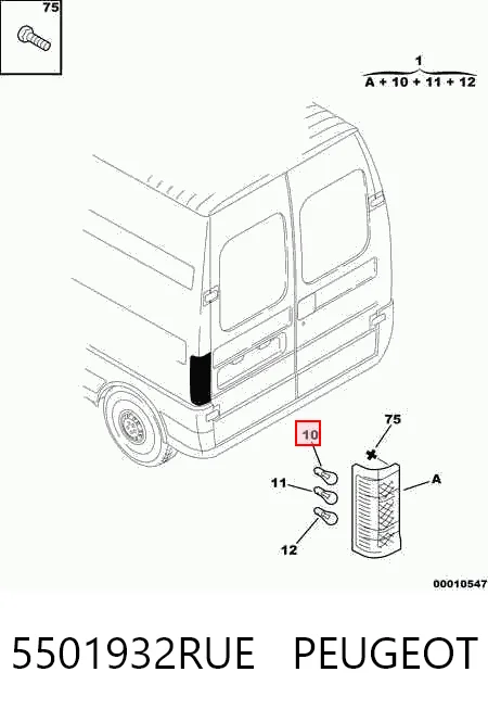  Lampa zespolona tylna prawa Peugeot Boxer 2