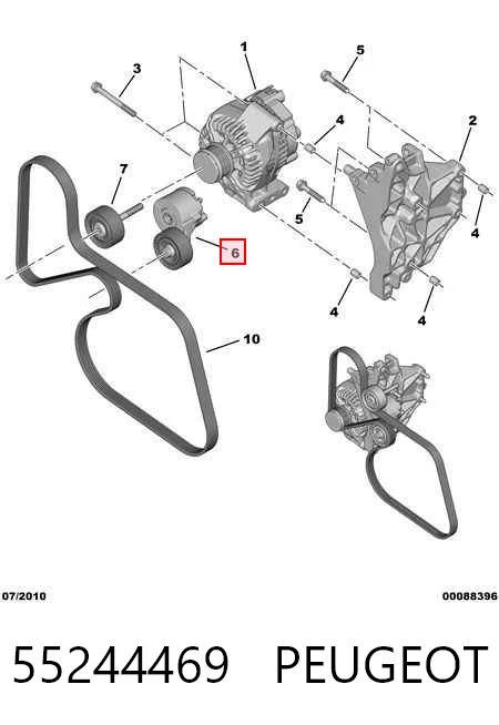 Do koszyka Napinacz paska napędowego Fiat Doblo II 263