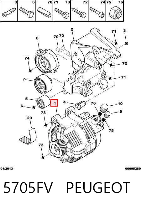 5705FV Peugeot/Citroen