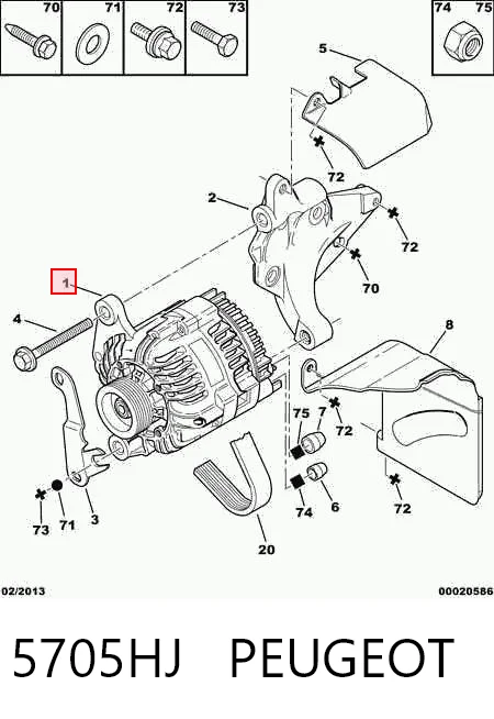  Alternator Peugeot 205 2