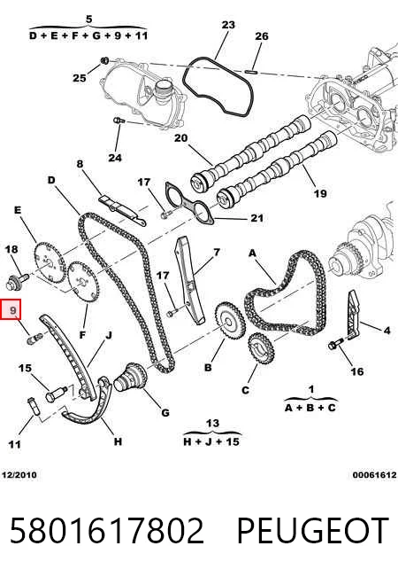 Napinacz łańcucha rozrządu 504081358 Iveco