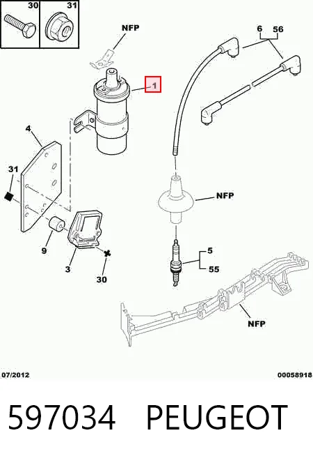 Do koszyka Cewka zapłonowa Volkswagen Jetta II 19E, 1G2, 165, 167