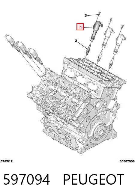 597094 Peugeot/Citroen Cewka zapłonowa
