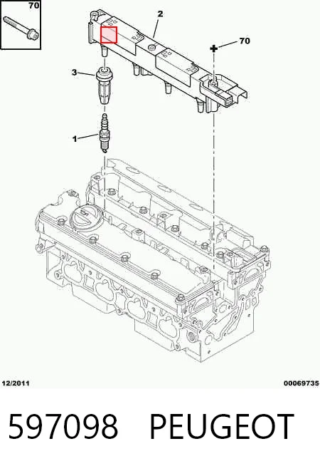 597098 Peugeot/Citroen Cewka zapłonowa