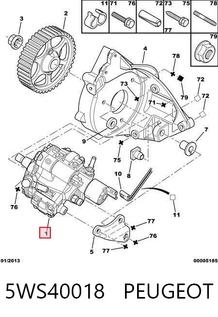 Pompa wtryskowa wysokiego ciśnienia do Peugeot 406  8E, F