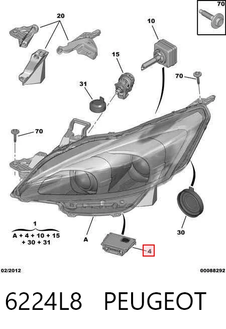 6224L8 Peugeot/Citroen Ksenon, sterownik