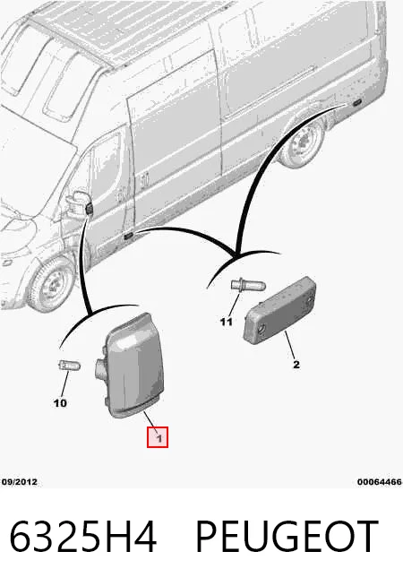 Kierunkowskaz lusterka prawy RV06026 Magneti Marelli