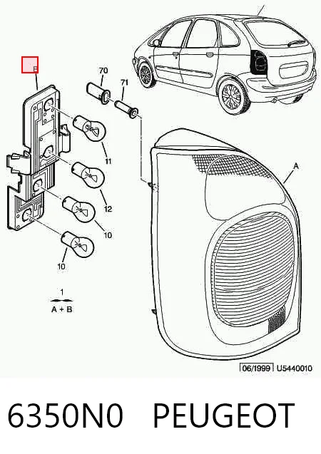 Lampa zespolona tylna lewa Citroen Xsara 