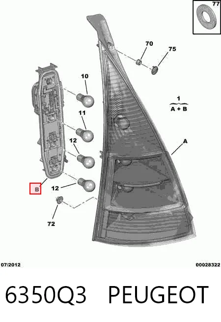Lampa zespolona tylna lewa Citroen C3 I hatchback (FC) (2002 - 2009) cena, od 61,38 USD