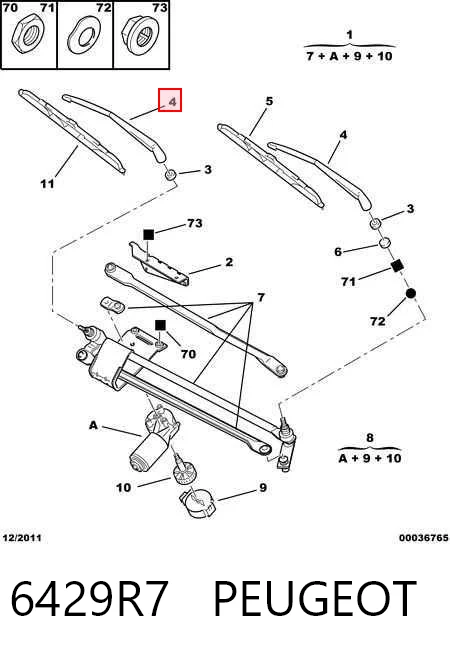 Ramię wycieraczki szyby przedniej do Peugeot Boxer I 230L