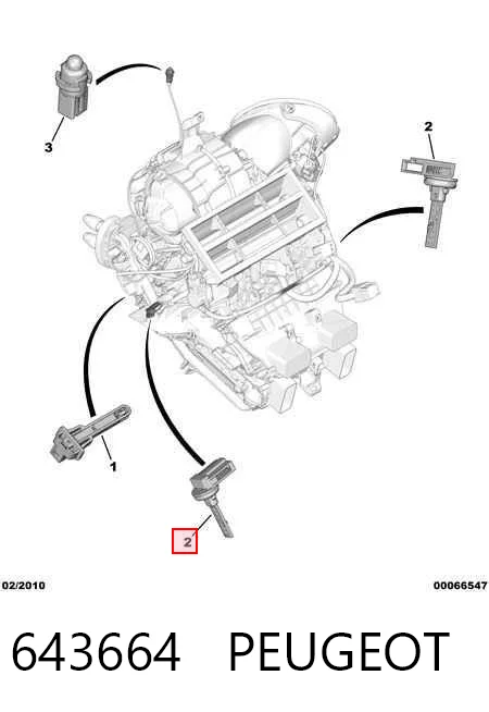 Kupić Czujnik temperatury wewnętrznej Peugeot 308 I 4E, 4H w dobrej cenie