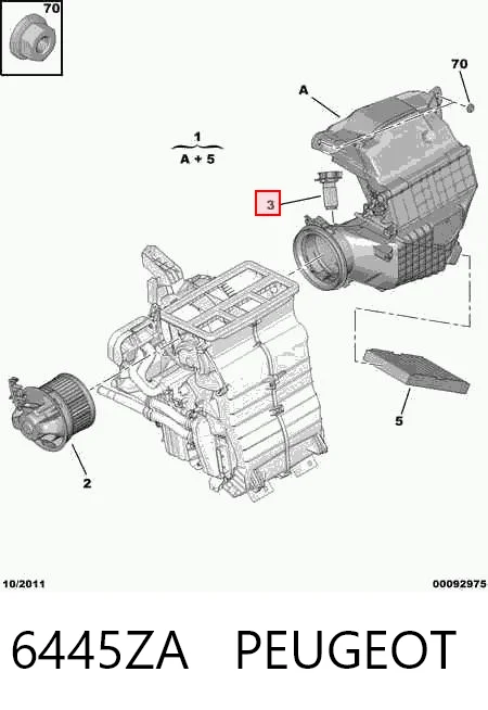 Do koszyka Rezystor wentylatora nagrzewnicy (ogrzewacza kabiny) Citroen C1 I PM, PN
