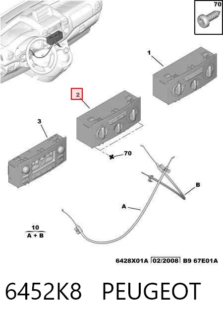 Kupić Sterownik trybów ogrzewania/klimatyzacji Peugeot Partner II w dobrej cenie