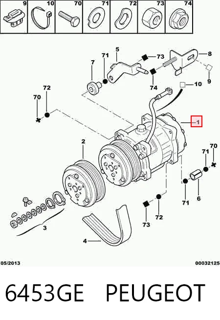 Sprężarka klimatyzacji Peugeot 405 II sedana (4B) (1992 - 1995) cena, od 92,50 USD