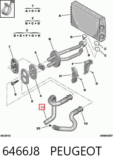 6466J8 Peugeot/Citroen