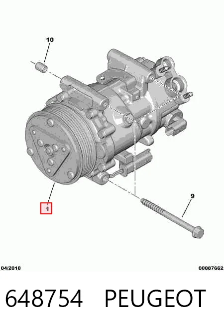 648754 Peugeot/Citroen Sprężarka klimatyzacji