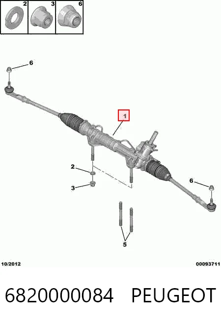 Listwa kierownicza (maglownica) R9IAM01570 Jtekt
