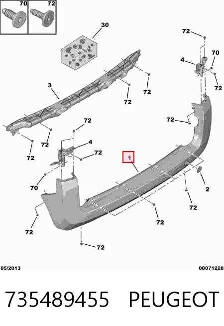 Zderzak tylny Fiat/Alfa/Lancia 735662858