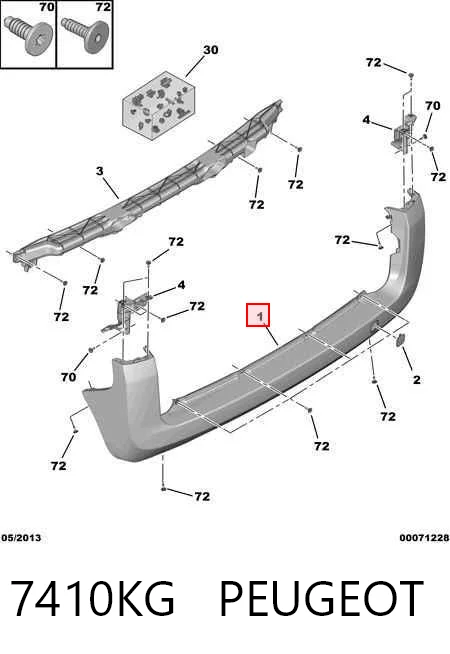 Do koszyka 735662858 Fiat/Alfa/Lancia Zderzak tylny