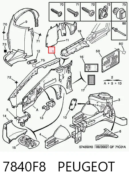  Błotnik przedni lewy Peugeot Expert 