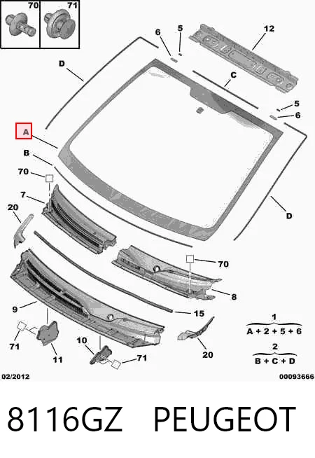 Szyba przednia Citroen C1 I hatchback (PM, PN) (2005 - 2014) cena, od 59,87 USD