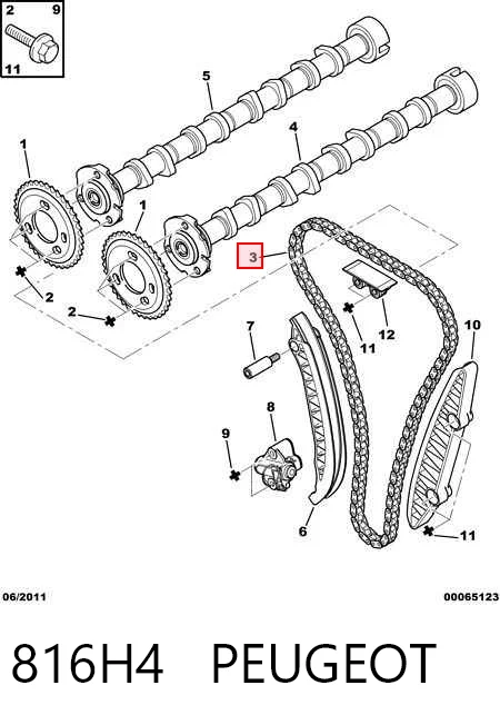  Łańcuch rozrządu Ford Transit 6
