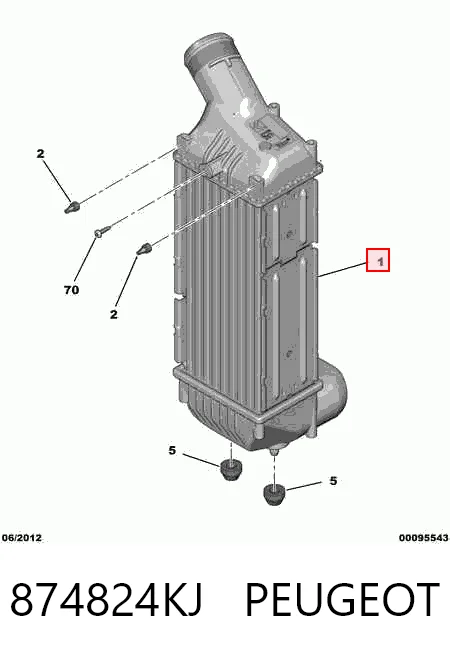Chłodnica intercoolera do Audi A4 B5 8D2