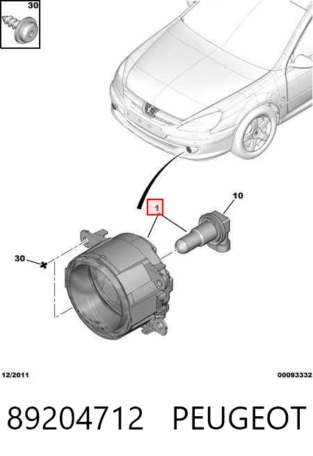 Do koszyka 9650001680 VAG Lampa przeciwmgielna lewa/prawa