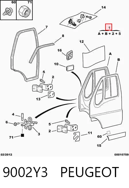 Drzwi przednie lewe do Peugeot Boxer II 244