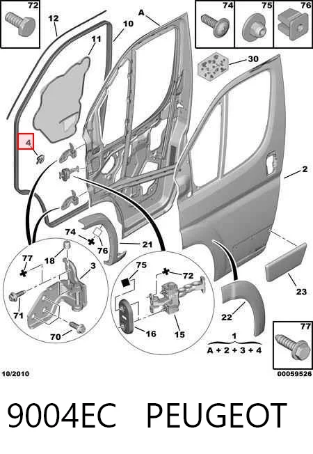 Drzwi przednie prawe Peugeot Boxer 3