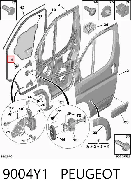 Drzwi przednie prawe Peugeot Boxer III