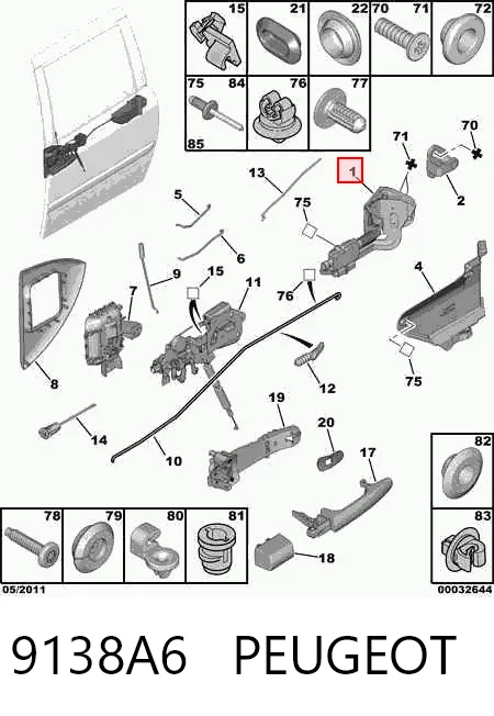 9138A6 Peugeot/Citroen