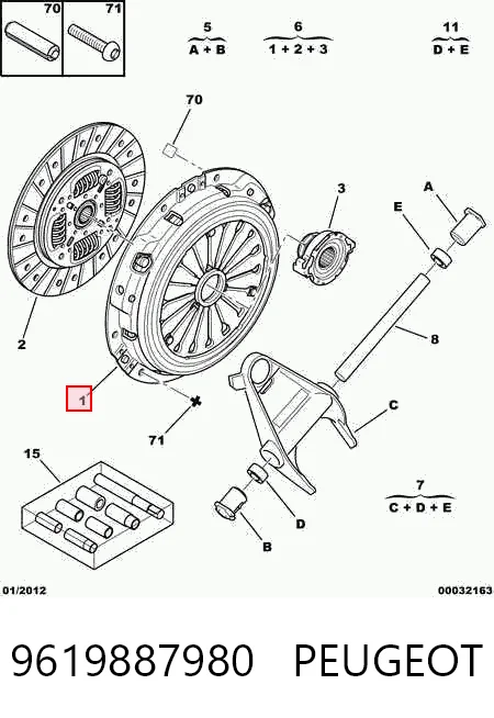 Docisk sprzęgła do Peugeot 406  8C