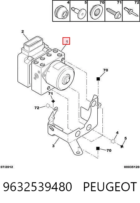 Do koszyka Sterownik ABS  hydrauliczny Peugeot 206  2A/C