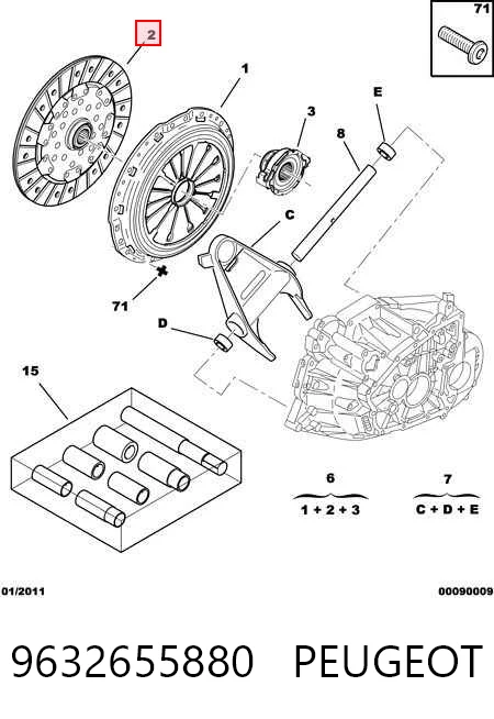 Do koszyka Tarcza sprzęgła Citroen C5 I DC