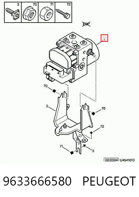 Do koszyka Sterownik ABS  hydrauliczny Citroen Xsara Picasso N68