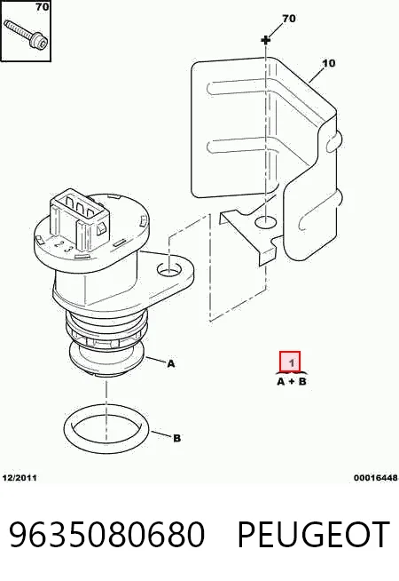 9635080680 Peugeot/Citroen Czujnik prędkości