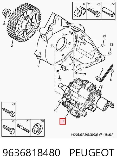 Pompa wtryskowa wysokiego ciśnienia Peugeot 406 kombi (8E, F) (1996 - 2004) cena, od 111,34 USD