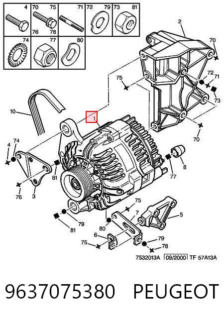9637075380 Peugeot/Citroen Alternator