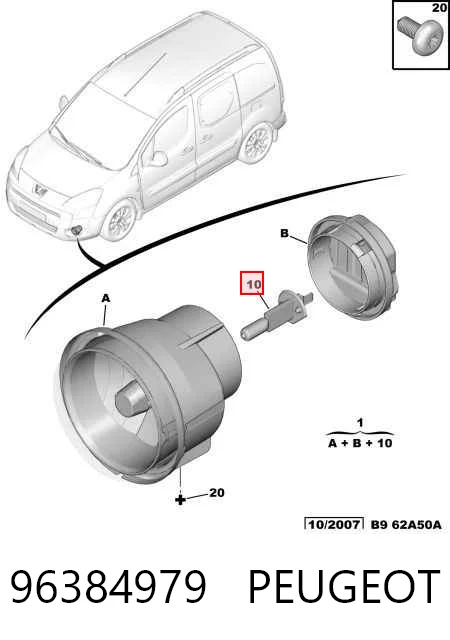 Lampa przeciwmgielna lewa/prawa Peugeot Expert minivan (224) (1996 - 2006) cena, od 29,12 USD