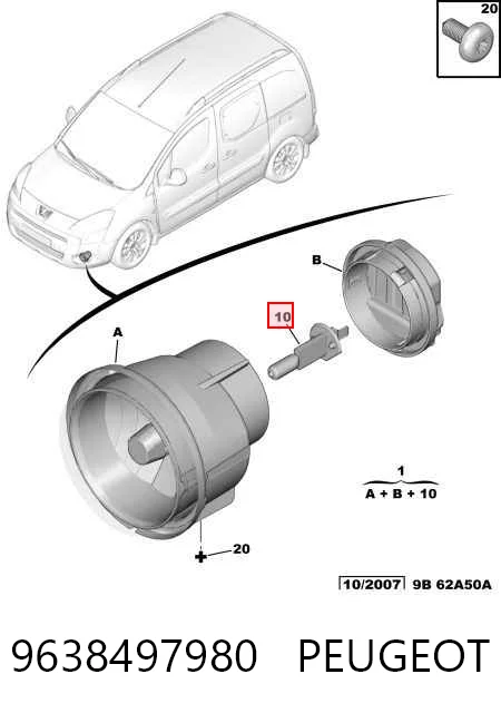 Lampa przeciwmgielna lewa/prawa do Peugeot Expert  224