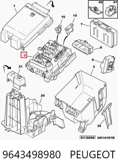 Skrzynka bezpieczników Citroen Berlingo awangarda (M) (1996 - 2008) cena, od 80,92 USD
