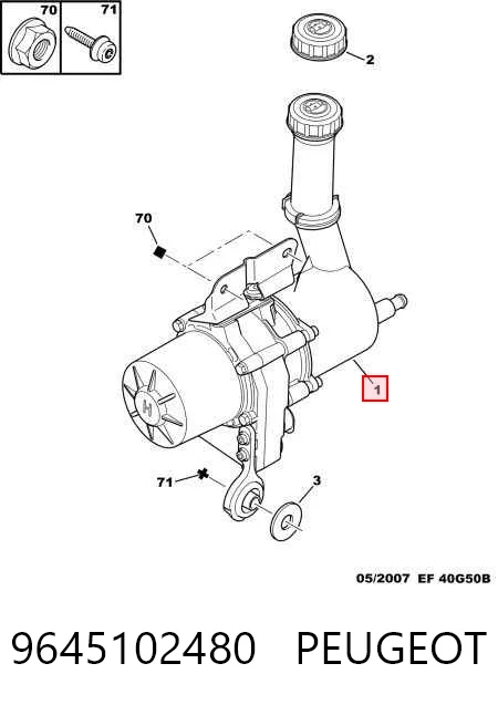 9645102480 Peugeot/Citroen Pompa wspomagania hydraulicznego kierownicy