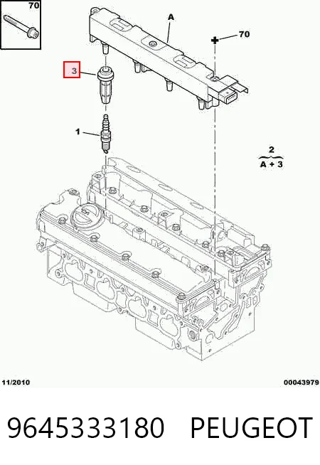 9645333180 Peugeot/Citroen Cewka zapłonowa