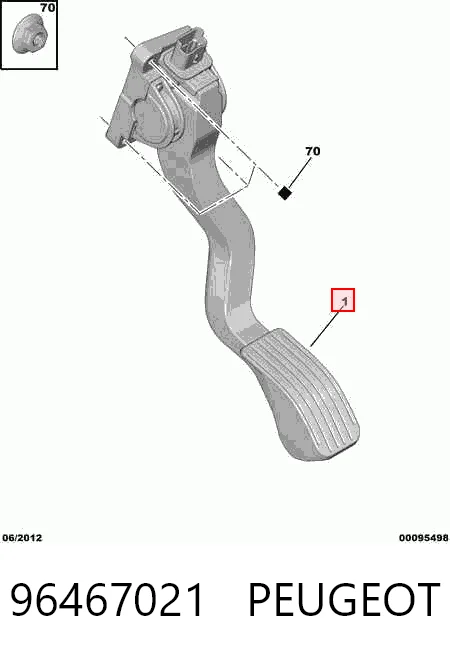 Pedał przyspieszenia (gazu) Citroen C4 I hatchback (LC) (2004 - 2010) cena, od 39,35 USD