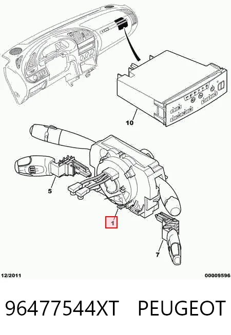 Przełącznik zespolony, w komplecie do Citroen C5 AIRCROSS 