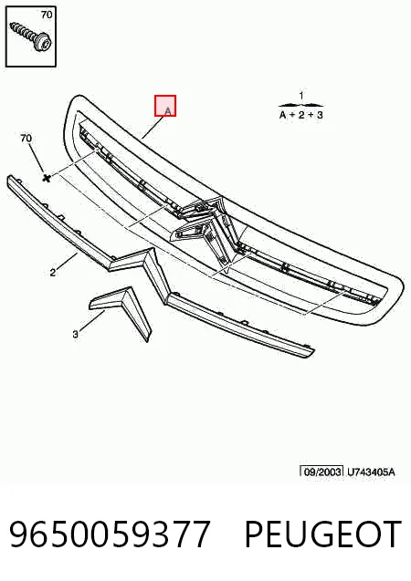 Atrapa chłodnicy Citroen Xsara Picasso minivan (N68) (2000 - 2010) cena, od 56,72 USD